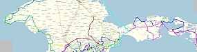 Карта откроется в отдельном окне Полуостров Крым